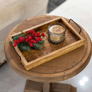 Natural Leopar Desenli Tepsi Küçük - TepeHome (1)