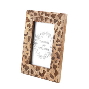 Natural Leopar Fotoğraf Çerçevesi 4X6 - TepeHome
