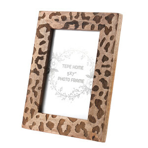 Natural Leopar Fotoğraf Çerçevesi 5X7 - TepeHome