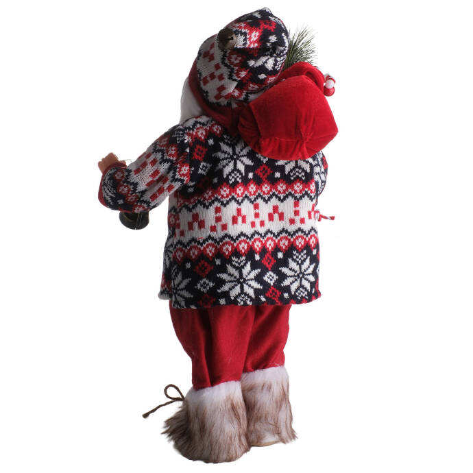 Noel Baba Ayakta Duran Çantalı Fener45Cm - 3