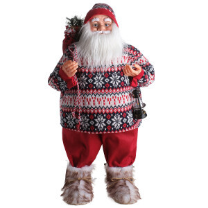 Noel Baba Ayakta Fener Çantalı 80 Cm - TepeHome (1)
