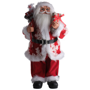Noel Baba Ayakta Hediye Çantalı 60Cm - TepeHome