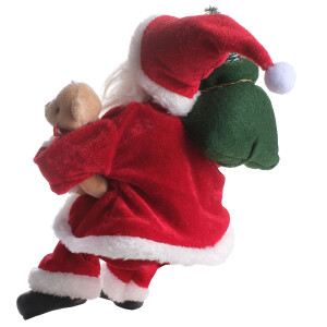 Noel Baba Oturan Hediye Çantalı 30Cm - 5