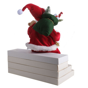 Noel Baba Oturan Hediye Çantalı 30Cm - 9