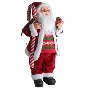 Noel Baba Şeker Bastonlu 60Cm - TepeHome