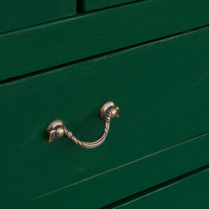 Özel Tasarım Masif Ahşap Yeşil Dolap - 11