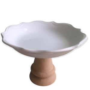 Romantik2 Ayaklı Çukur Sunum Tabağı - TepeHome