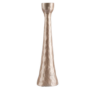 Şamdan Bej Emaye Antik Gold -L- - TepeHome