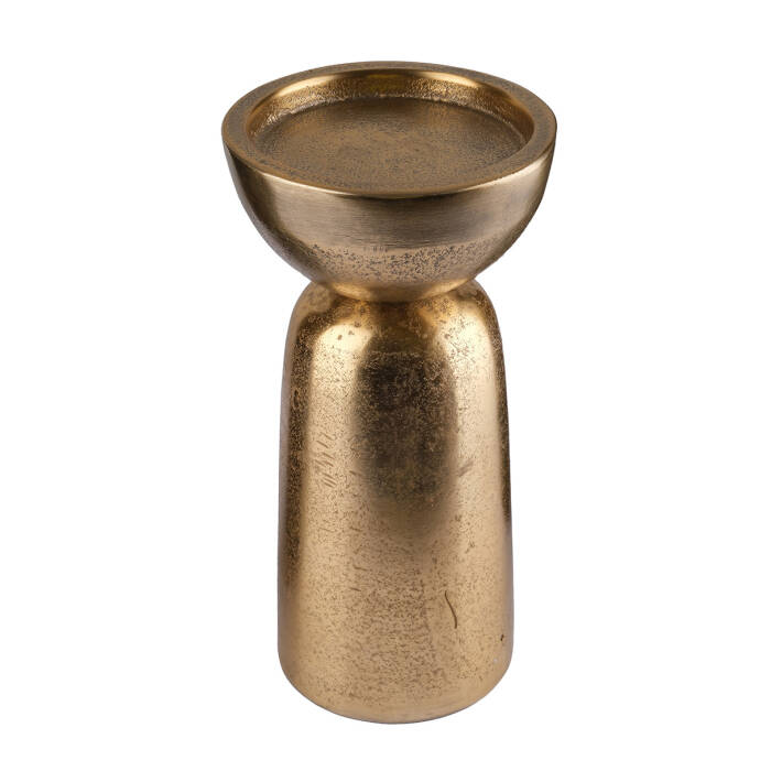 Şamdan Dekoratif Antik Gold 11x11x22 Cm - 2