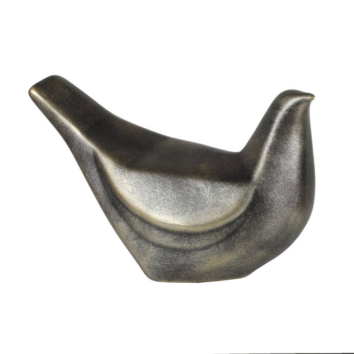 Seramik Origami Kuş Küçük Antik Gold - 1