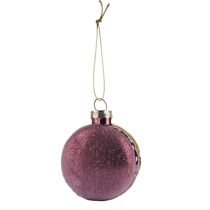 Sıcak Parlak Kahve Yılbaşı Ağaç Topu - 2