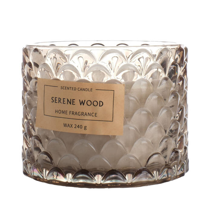 Silver Kabartmalı Camdan Kokulu Mum - 3