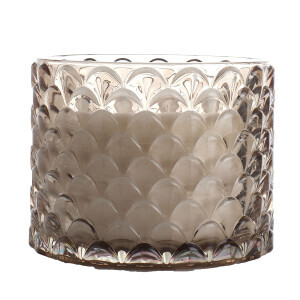 Silver Kabartmalı Camdan Kokulu Mum - 5