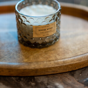 Silver Kabartmalı Camdan Kokulu Mum - TepeHome (1)