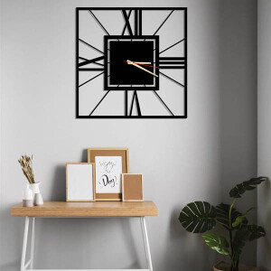 Simetrik Metal Duvar Saati - TepeHome (1)
