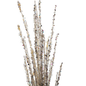 Simli Beyaz Premium Dal Şampanya 80 Cm - TepeHome (1)