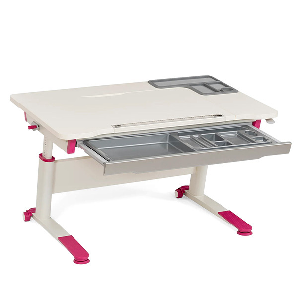 Sırıus Basıc Çalışma Masası Ekru-Fuşya - 2