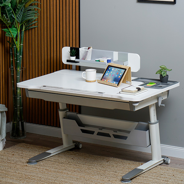 Sırıus Std Çalışma Masası Beyaz - Gri - 1