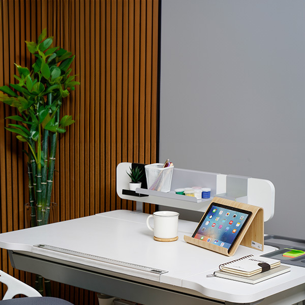 Sırıus Std Çalışma Masası Beyaz - Gri - 4