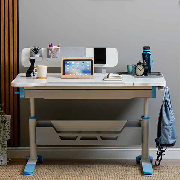 Sırıus Std Çalışma Masası Beyaz-Mavi - 2