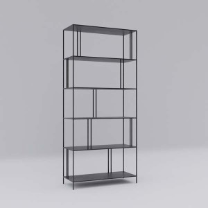 Siyah Clay Kitaplık - TepeHome (1)