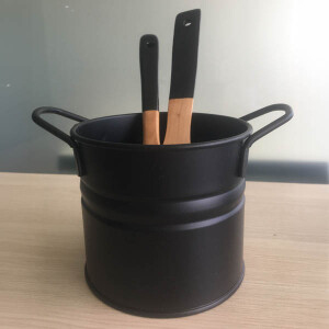 Siyah Metal Kaşıklık Seti - TepeHome (1)