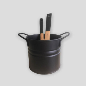 Siyah Metal Kaşıklık Seti - TepeHome