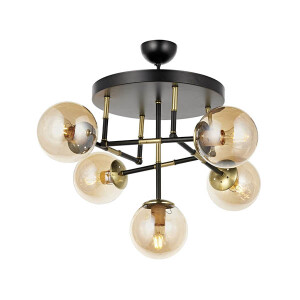 Av-4331-5T-Bsy Siyah Modern Avize - TepeHome