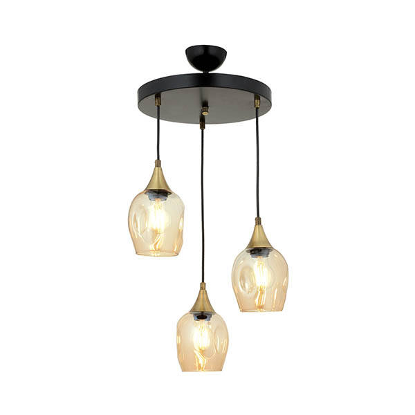 Av-65234-3T-Bsy Siyah Modern Avize - 1