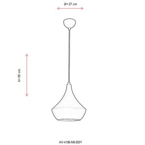 Av-4106-M6-Bsy Siyah Modern Avize - TepeHome (1)