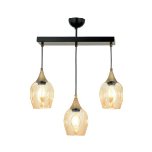 Av-65234-3Y-Bsy Siyah Modern Avize 60X10 - TepeHome