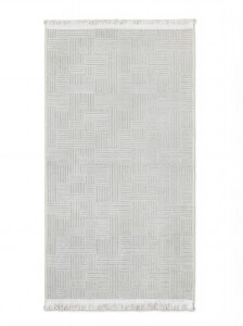 Şönil Dokuma Halı Beyaz 100x200 cm - 1