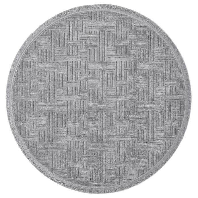Şönil Dokuma Halı Gri 100x100 cm - 1