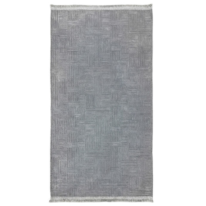 Şönil Dokuma Halı Gri 80x300 cm