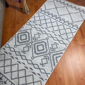 Şönil Dokuma Halı İskandinav Beyaz120x16 - TepeHome (1)