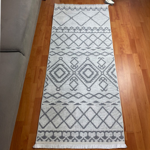 Şönil Dokuma Halı İskandinav Beyaz80x150 - TepeHome