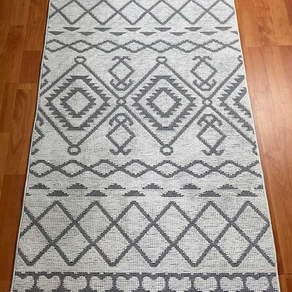 Şönil Dokuma Halı İskandinav Beyaz80x150 - 4