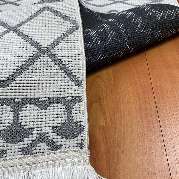 Şönil Dokuma Halı İskandinav Beyaz80x150 - 5