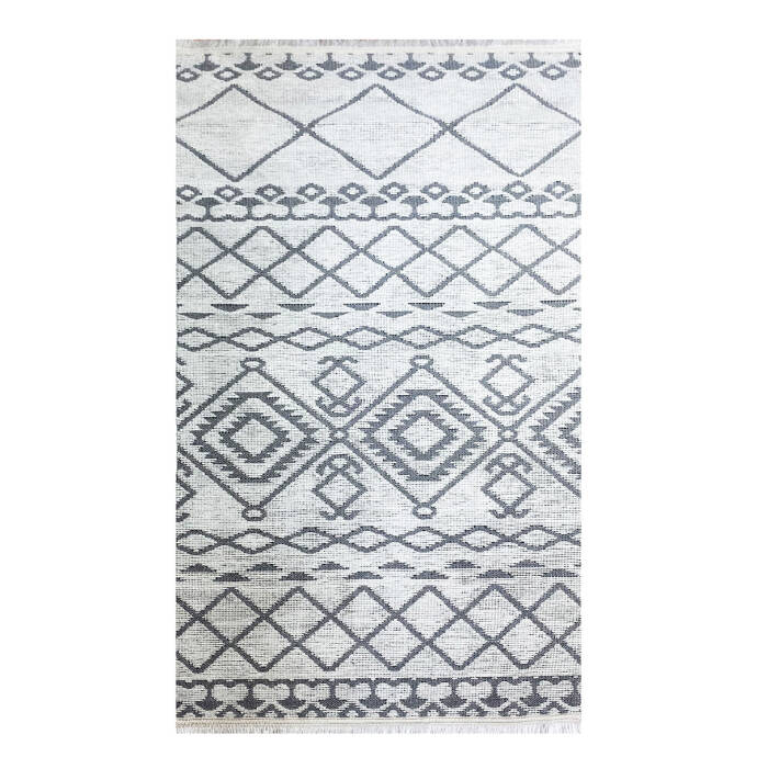 Şönil Dokuma Halı İskandinav Beyaz80x150 - 1