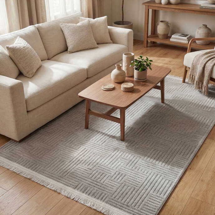 Şönil Dokuma Halı Taş 80x150 cm - 2