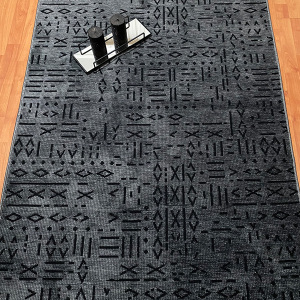 Şönil Dokuma Halı ÇTR Antrasit80x200 - TepeHome (1)