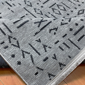 Şönil Dokuma Halı ÇTR Gri120x160 - 5