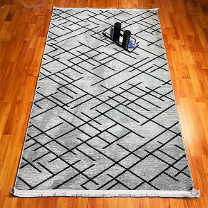 Şönil Dokuma Halı ÇZGL Gri100x300 - TepeHome (1)