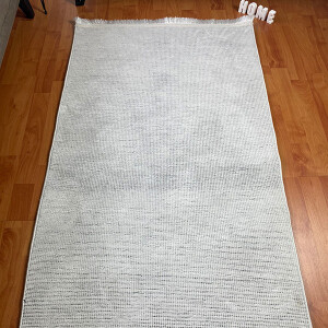Şönil Dokuma Halı Point Açık Gri80x150 - TepeHome
