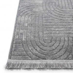 Şönil Dokuma Halı SDF Gri 100x300 cm - 5