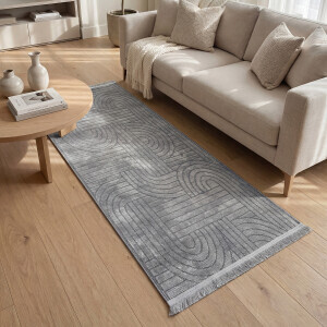 Şönil Dokuma Halı SDF Antrasit 80x300 cm - 6