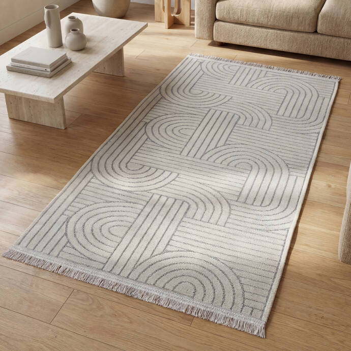 Şönil Dokuma Halı SDF Krem 100x200 cm - 3