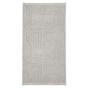 Şönil Dokuma Halı SDF Krem 100x300 cm - TepeHome