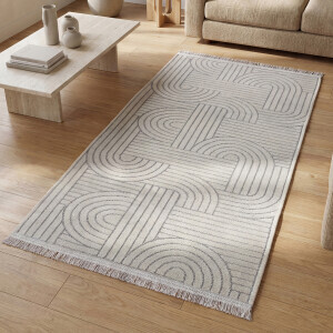 Şönil Dokuma Halı SDF Krem 100x300 cm - 3