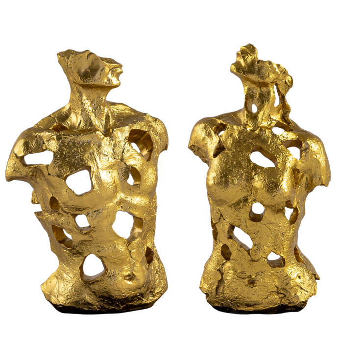 Soyut Kadın Ve Adam Set Gold Biblo - 1
